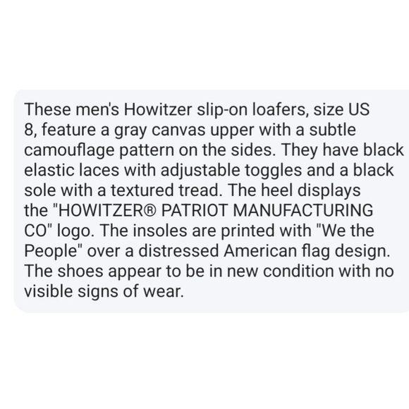 Men's HOWITZER We Be Free Gray Camo Loafers & Slip-Ons US 8 - Picture 13 of 13